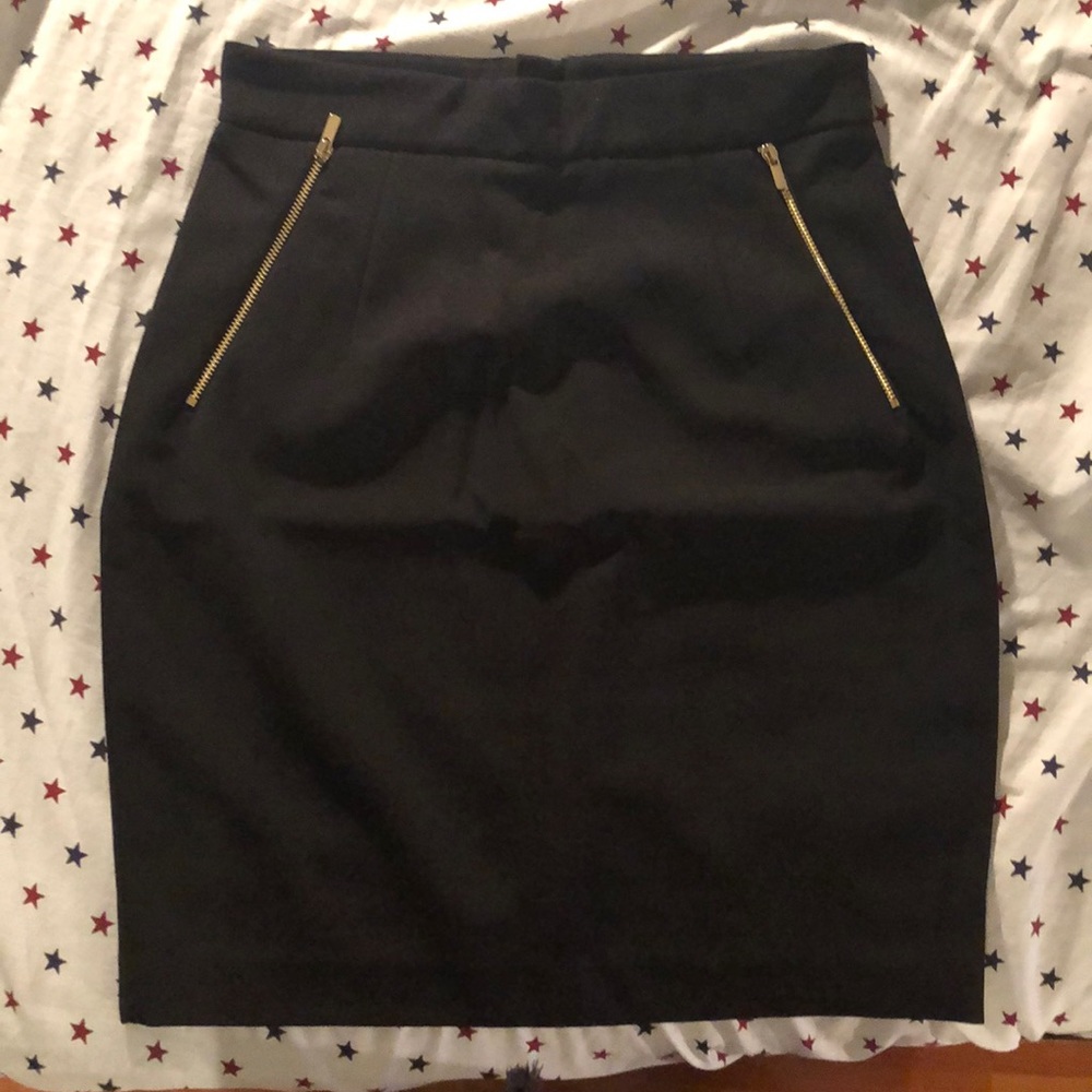 Black High Waisted Tulip/Pencil Skirt